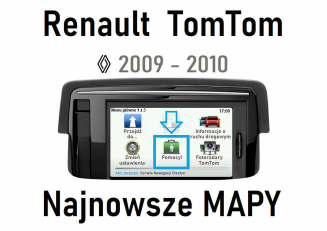 Mapa 1170 Renault Carminat TomTom 2026 Naprawa zegarka email