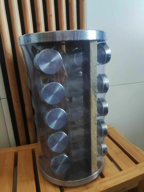 Obrotowy Przyprawnik Kuchenny Półka na Przyprawy pojemnikami