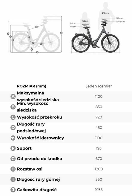 Ado Air 28 miejski wygodny 250W 9.6Ah do 100km 22kg