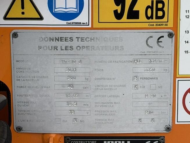 Nissan Cabstar Zwyżka Podnośnik Koszowy ISOLI PNT210 J Wysokość Podnoszenia 21m P7