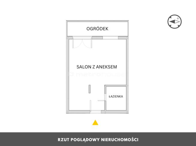Kawalerka z ogrodem