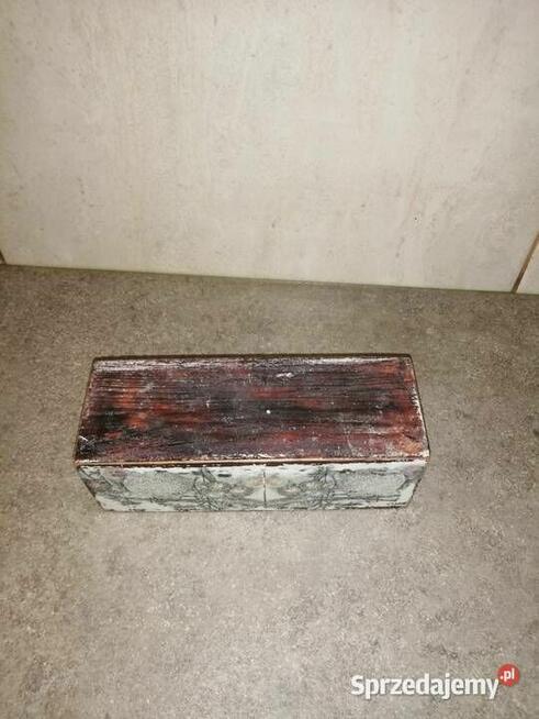 świecznik drewniany na tealighty decoupage