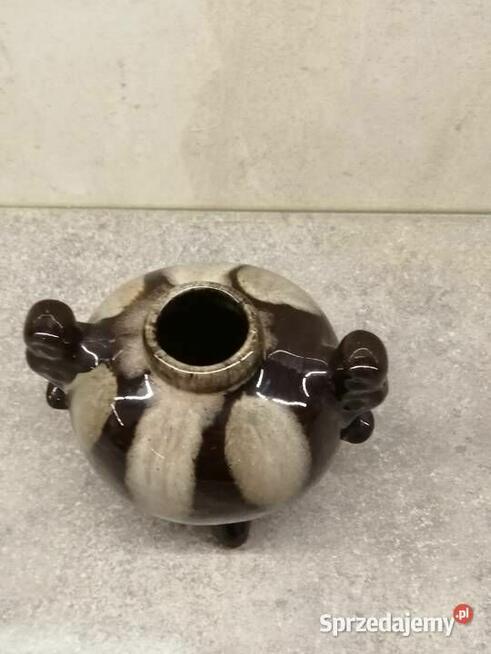 ceramiczny wazonik pękaty amfora