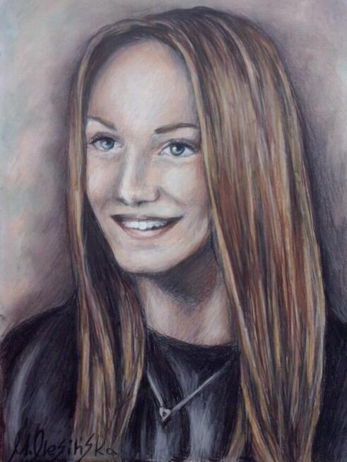 Portret w rysunku na papierze na zamówienie