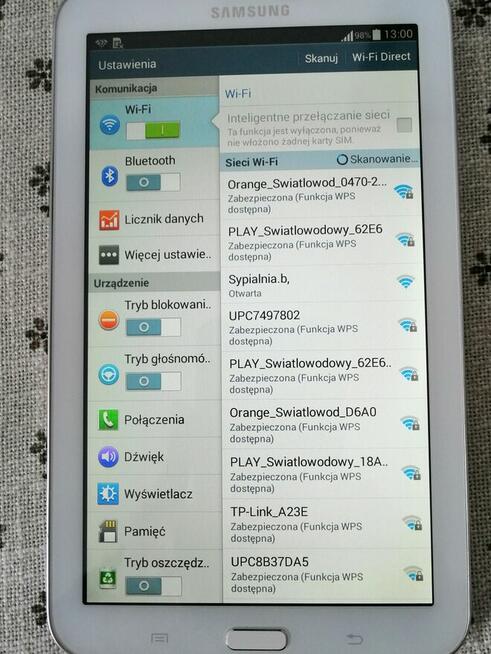 TABLET SAMSUNG GALAXY TAB 3 EKRAN 7 CALI