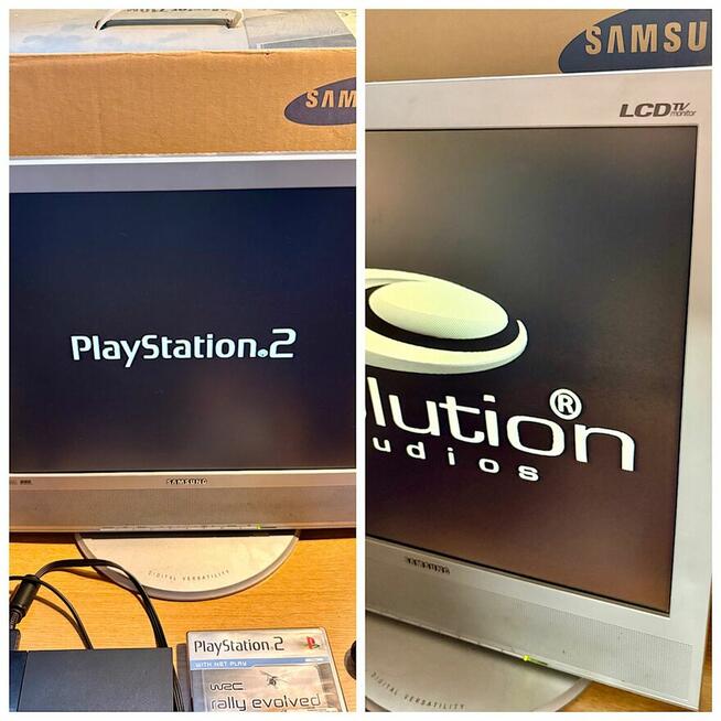 Zestaw PlayStation 2 z monitorem SyncMaster 910MP + akcesori