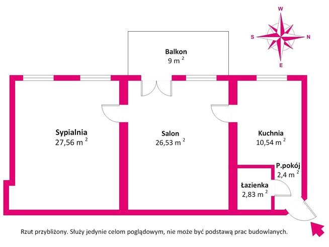 Płochocin: Mieszkanie 70m2, 2 pokoje, blisko PKP