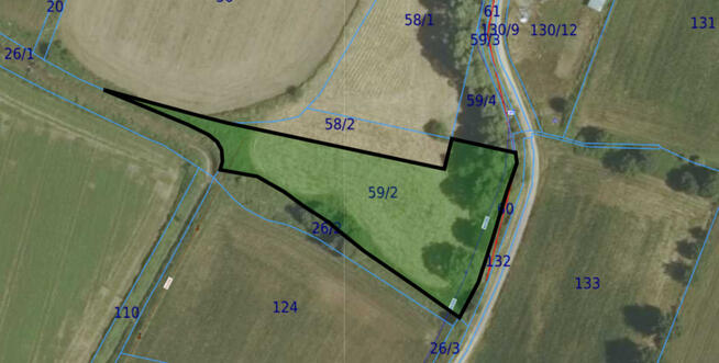 Działka siedliskowa- Nowodworze- Tarnów-Małopolska