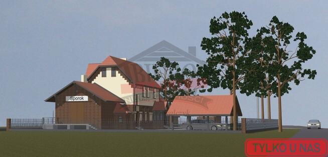 SPÓROK/Klimatyczna stacja + mały domek 35m2