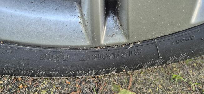 alu kola lato 215/50/17 5x105 jak nowe 22r.8mm.astra j,cruze