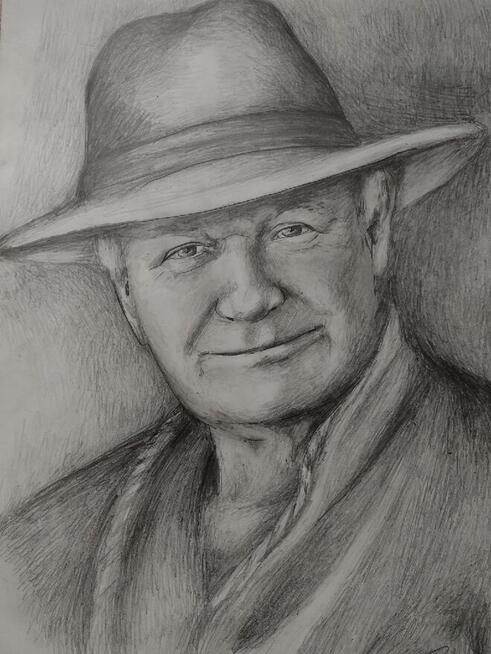 Portret w rysunku na papierze na zamówienie