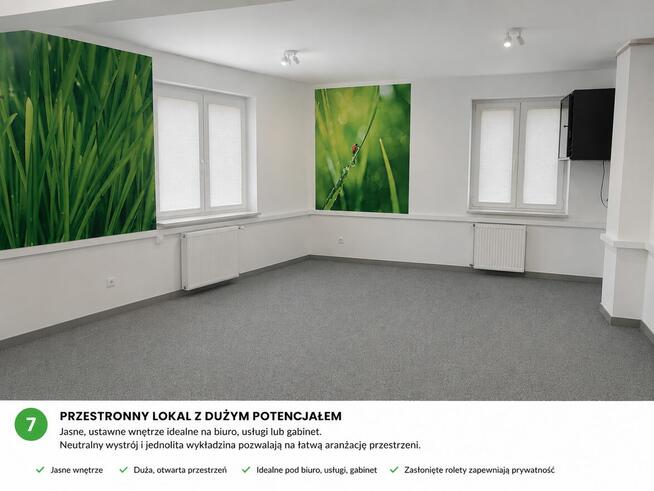 Przestronne i jasne biuro 60m2 Rzeszów ul. Broniewskiego