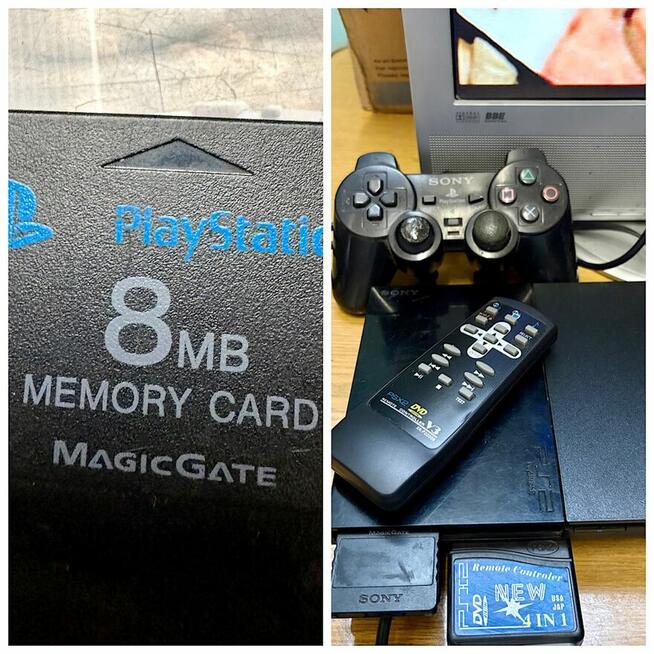 Zestaw PlayStation 2 z monitorem SyncMaster 910MP + akcesori