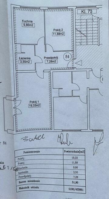 Sprzedam inteligentne mieszkanie 51,90 m2