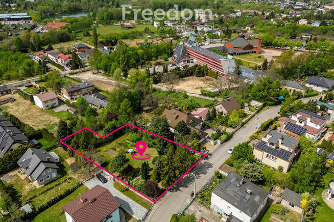 Działka w centrum z widokiem na panoramę miasta