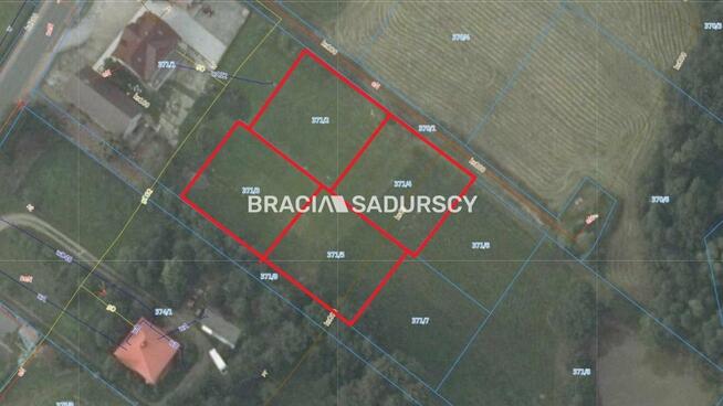 Działka budowlana Zawada gm. Myślenice