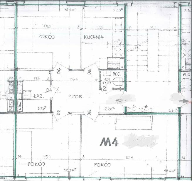 3-pokojowe mieszkanie – Wola Duchacka, ul. Włoska