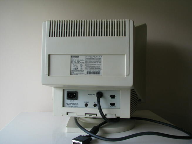 Monitor do komputera CRT Microspot 14cali 1995r Retro Gaming