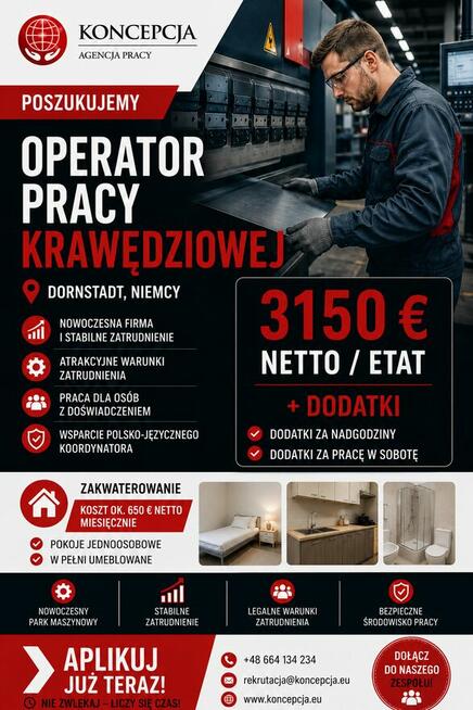 OPERATOR CNC - PRASA KRAWĘDZIOWA (Dornstadt AS-GL-DE)