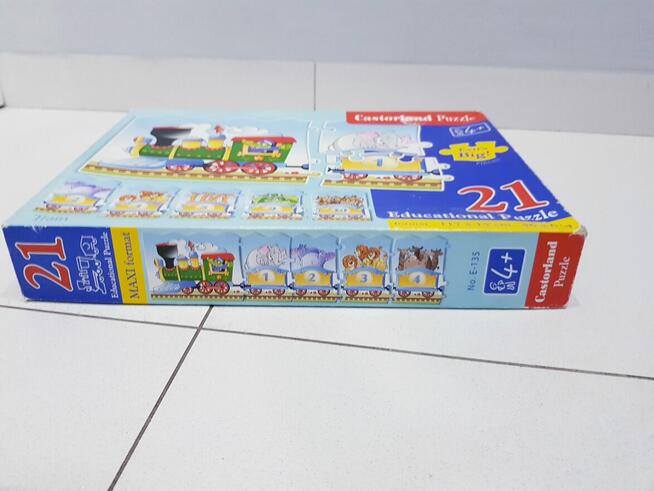Edukacyjne puzzle pociąg dla dzieci 4+