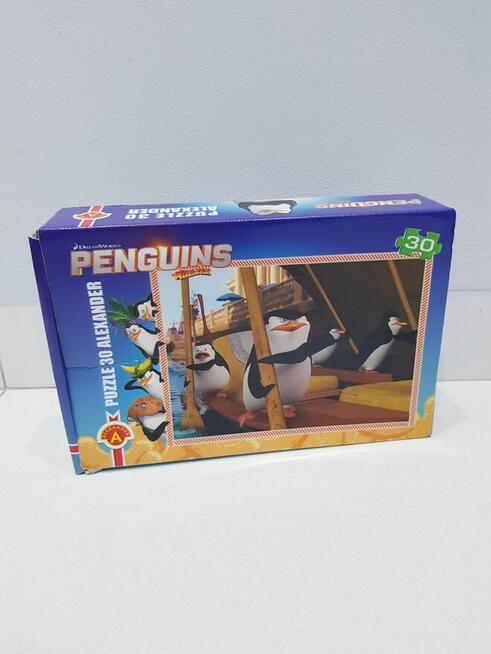 Puzzle edukacyjne Pingwiny z Madagaskaru dla dzieci 4+