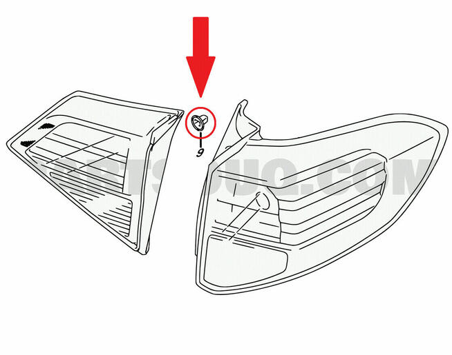 Spinka lampy tył klapa Suzuki Vitara III 35153-54G00