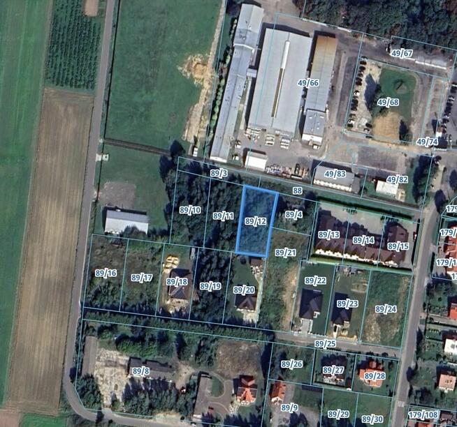 Działka budowlana 1147 m² Jacentów, gmina Sadowie
