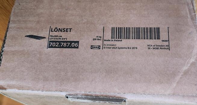 Ikea Lönset dno łóżka 70 x 200 cm