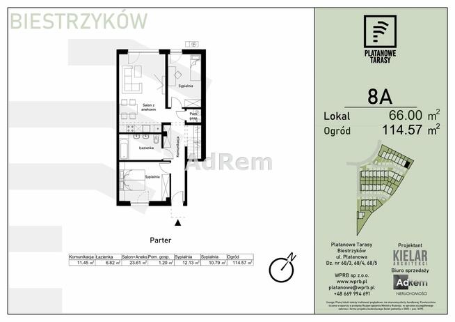 Mieszkanie Biestrzyków gm. Siechnice, Platanowa
