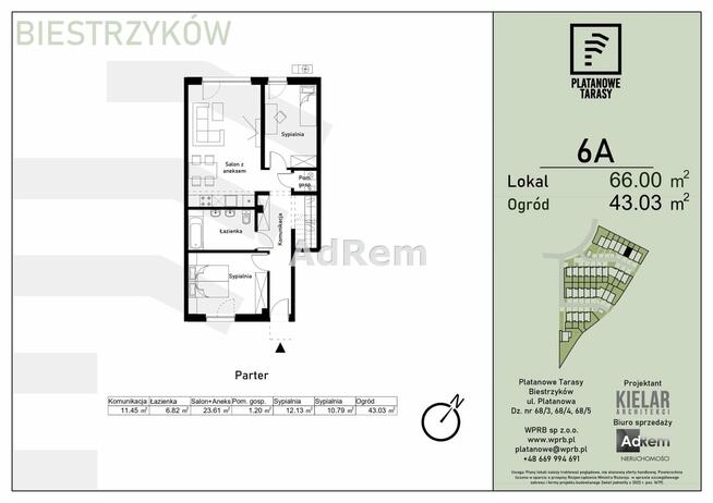 Mieszkanie Biestrzyków gm. Siechnice, Platanowa