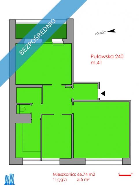 BEZPOŚREDNIO: 3 pokoje | metro 500 m. | 10 piętro, panoramiczne
