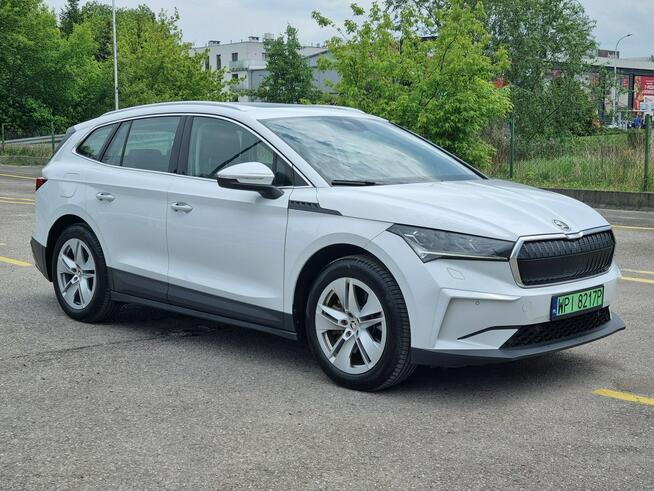 Škoda Enyaq Zasięg 548km WLTP 82kWh 204KM Super Stan Pompa Ciepła LED SOH82% FV23%