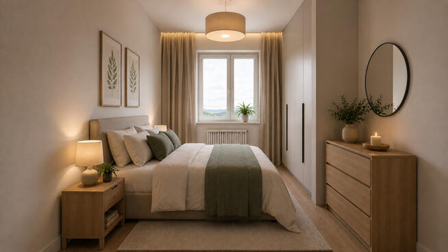 Słoneczne 2 pokoje, jasna kuchnia, balkon