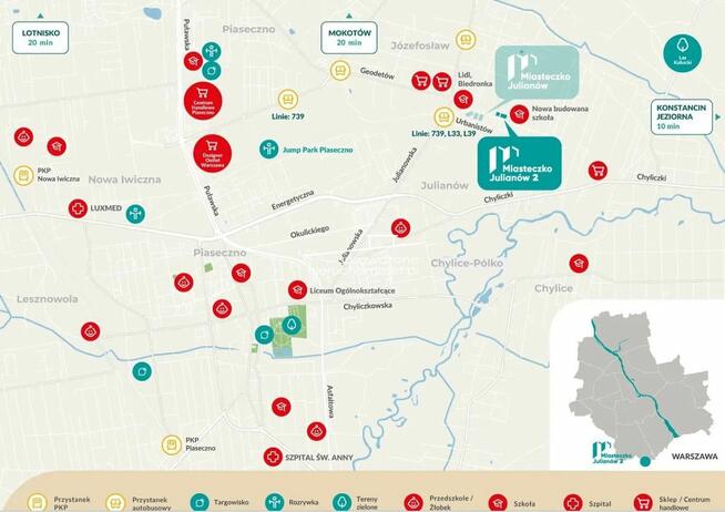 Mieszkanie Julianów gm. Piaseczno, ul. Urbanistów