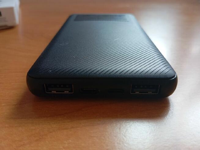 Powerbank 10000mAh USB-C 2xUSB 15W z kablem