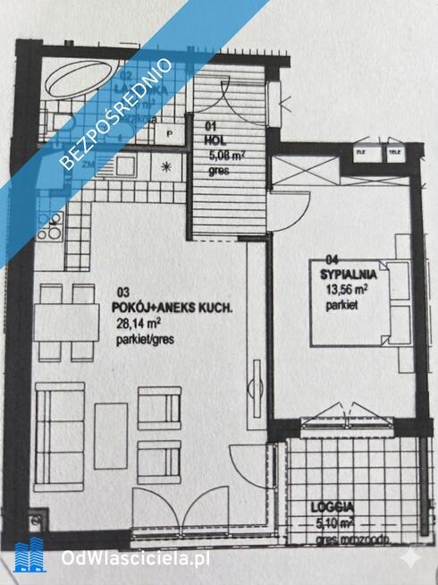 Pruszków | Mieszkanie | 51,6m2 | 2 Pokoje | 2017r | WKD | Winda | Garaż podziemny