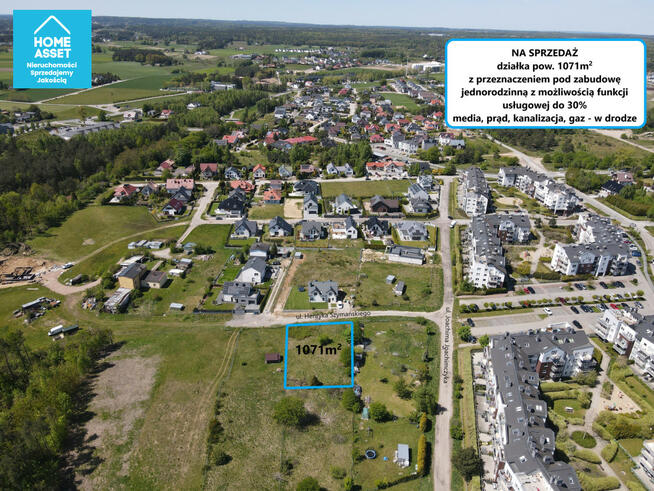 Działka inwestycyjna Gdynia Chwarzno-Wiczlino, Henryka Szymańskiego