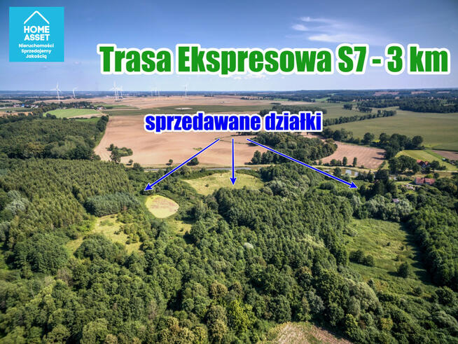 Działka inwestycyjna Krasin gm. Pasłęk,