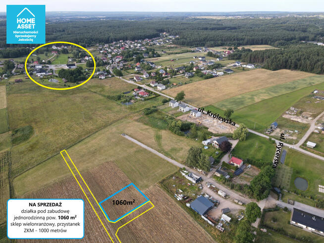 Działka budowlana Robakowo gm. Luzino, Rycerska