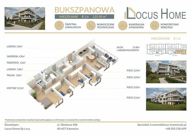 Nowoczesne mieszkanie 5-pokojowe z balkonem