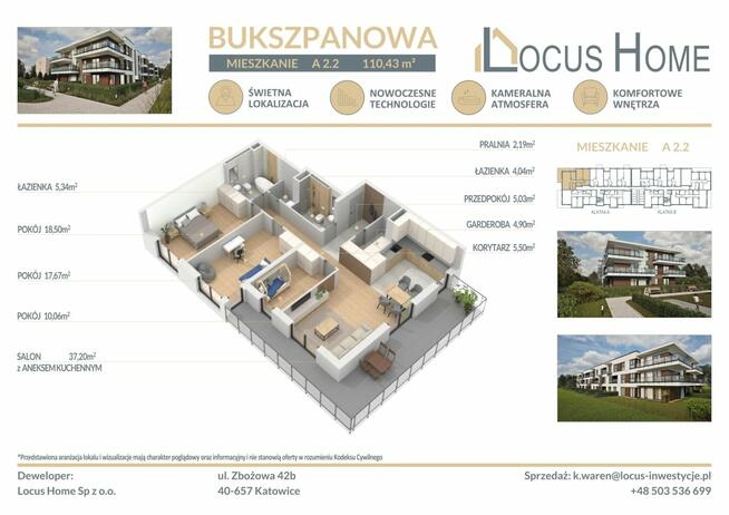 Nowoczesne mieszkanie 4-pokojowe z balkonem