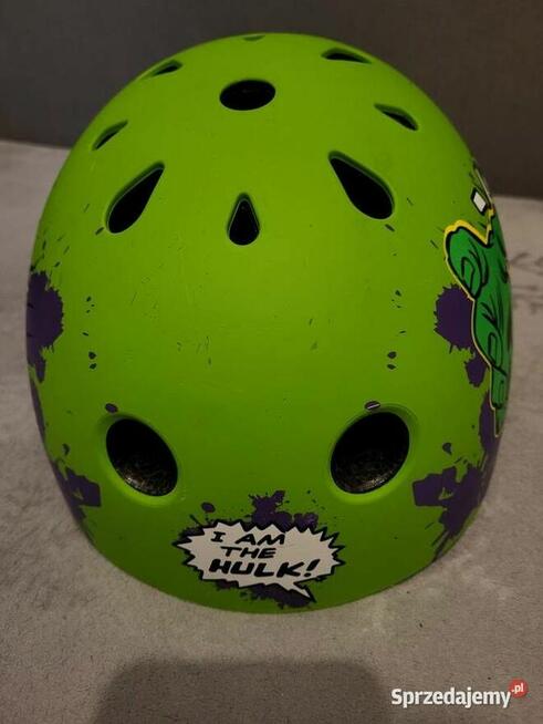 Kask Sportowy Avengers HULK - Norma EN 1078 (M) 52-56cm