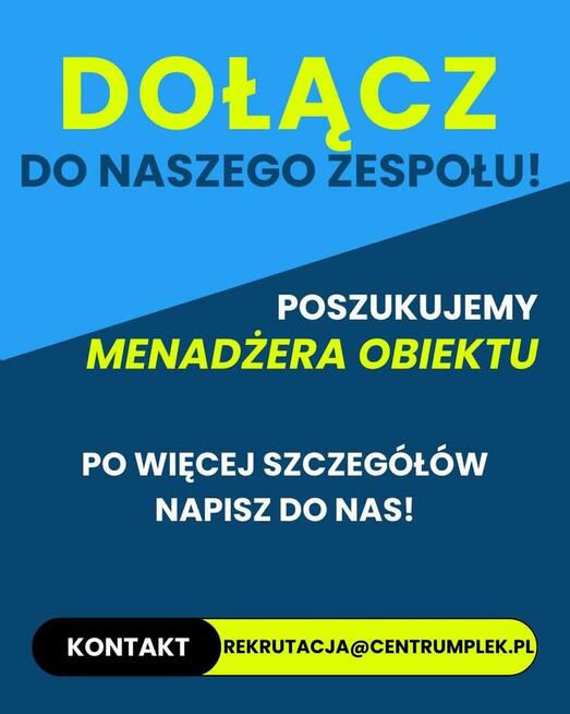 Manager/ Managerka Obiektu Sportowego