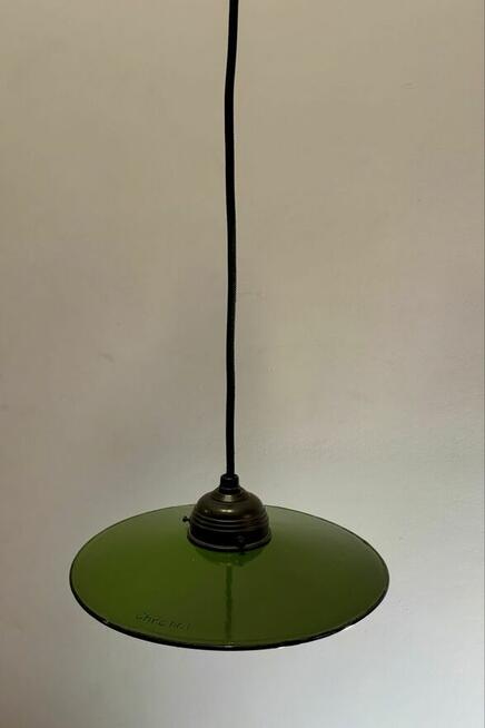Lampa industrialna metalowa emaliowana wisząca Loft