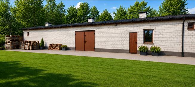 Pieczarkarnia hala magazyn 196m2, dom 200m,działka 1500m Rad
