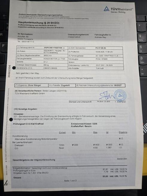 Honda Hornet CB 600 S 2001 Raty NAJWIĘKSZY WYBÓR MOTO w PL Mega Zadbana Duży Wybór