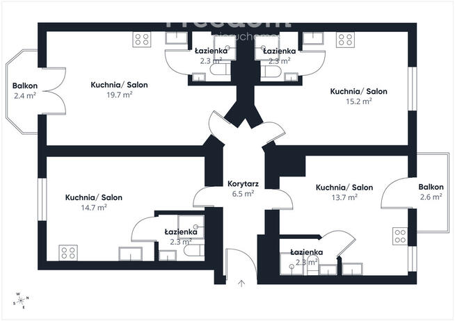 Studio po remoncie | Centrum | Pierwszy wynajem