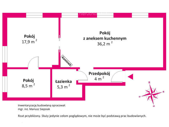3 pokoje z kominkiem, bezczynszowe, Kęszyca Leśna