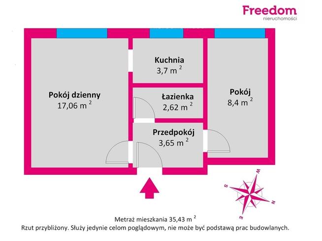 2 pokoje | słoneczna ekspozycja |dobra lokalizacja