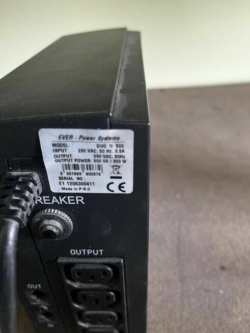 Sprzedam zasilacz EVER Power System DUO II 500